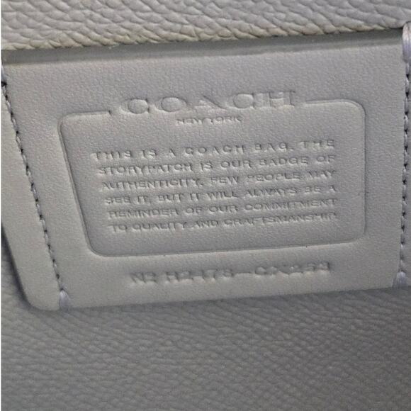 Coach Mollie Tote Bag 25 CX253 25 Metallic Light Silver Limited Edition - Picture 8 of 9